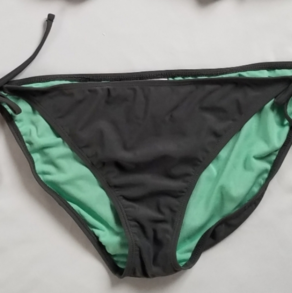 Xhilaration Sting Bikini Bottoms Grey Mint Green